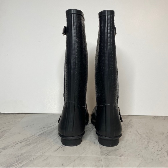 Report Black Matte Croc Rain Boot 10 - Picture 3 of 15